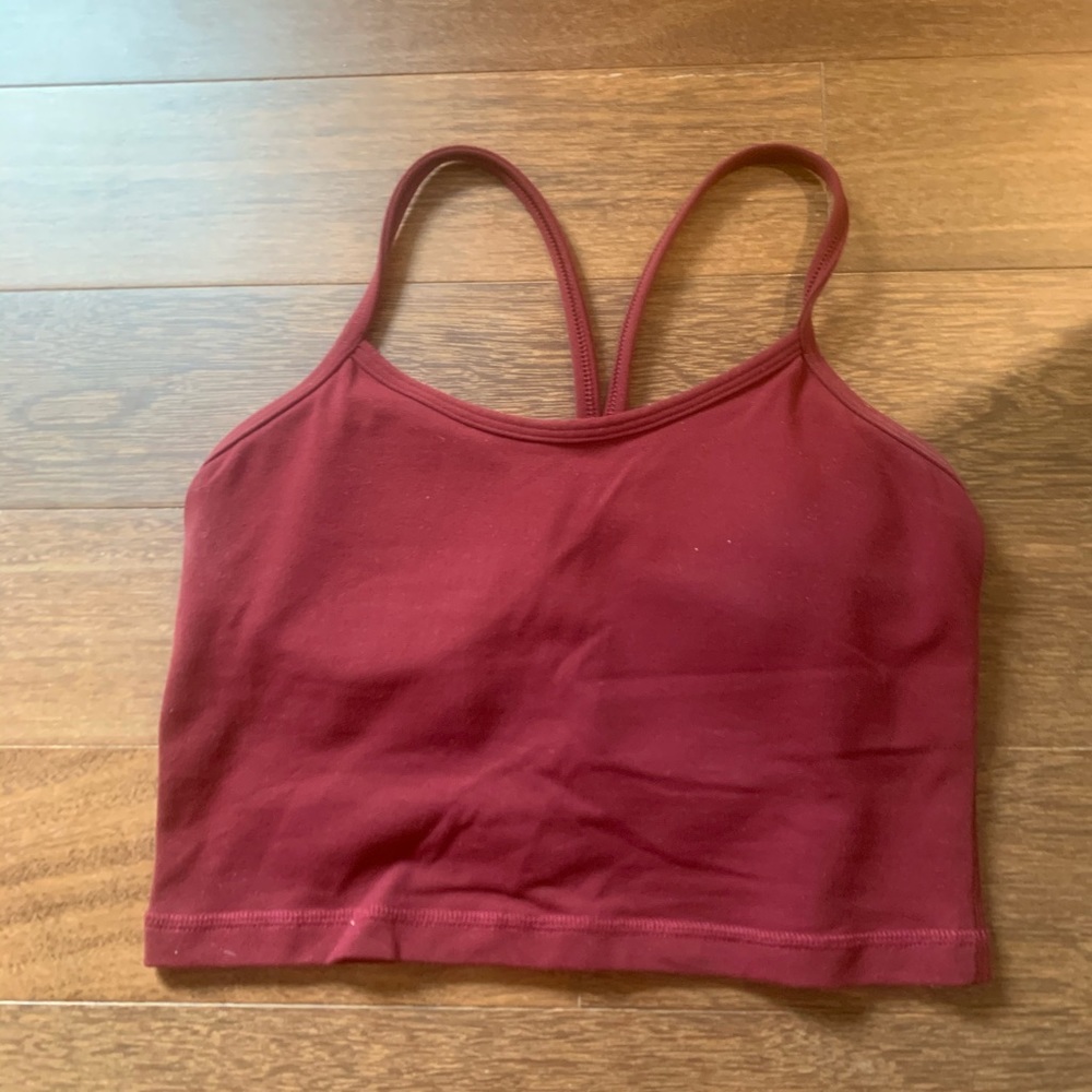 Women's Burgundy Crop Top